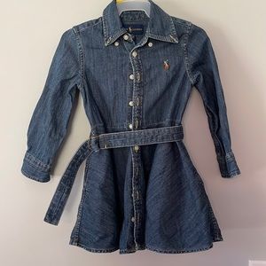 Toddler Polo Denim dress